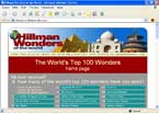 Este site traz o ranking das 100 maravilhas do mundo. Quantas delas voc&ecirc; j&aacute; visitou? Voc&ecirc; tamb&eacute;m encontra guias tur&iacute;sticos para algumas delas. N&atilde;o deixe de visitar. 